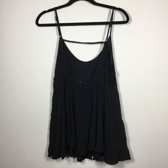 Spaghetti strap low back lightweight floaty summer skirt size Medium beachy boho - Picture 4 of 8